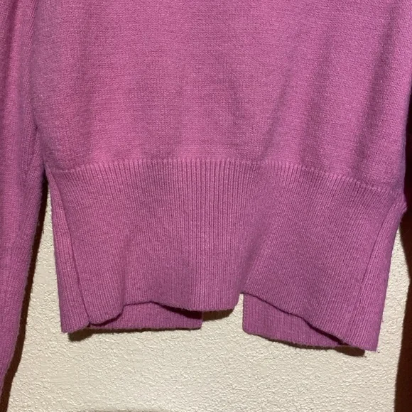 Cider Sweater Cardigan L Pink Stretchy Long Sleeve Buttons Acrylic Polyester - Picture 8 of 15